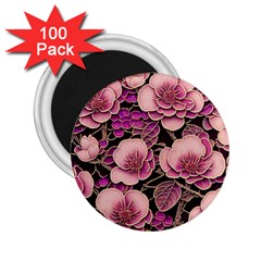 Plum Blossom Blossom 2 25  Magnets (100 Pack)  by Grandong