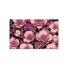 Plum Blossom Blossom Sticker Rectangular (100 Pack) by Grandong