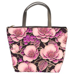 Plum Blossom Blossom Bucket Bag by Grandong