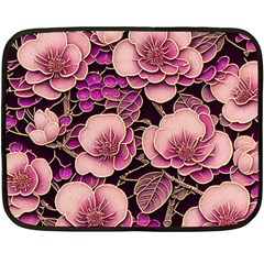 Plum Blossom Blossom Fleece Blanket (mini) by Grandong