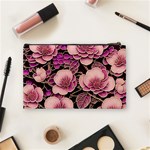 Plum Blossom Blossom Cosmetic Bag (Medium) Back