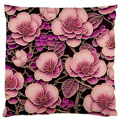 Plum Blossom Blossom Large Cushion Case (two Sides) by Grandong