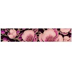 Plum Blossom Blossom Large Premium Plush Fleece Scarf  Back