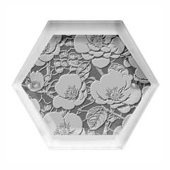 Plum Blossom Blossom Hexagon Wood Jewelry Box by Grandong