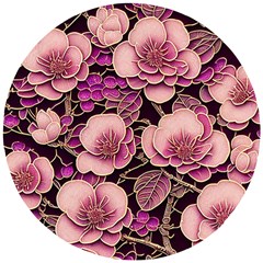 Plum Blossom Blossom Wooden Puzzle Round by Grandong