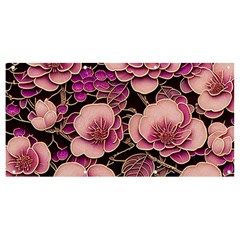 Plum Blossom Blossom Banner And Sign 8  X 4  by Grandong