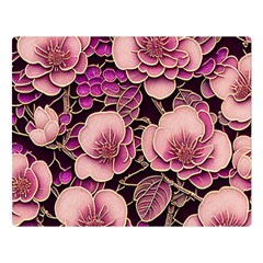 Plum Blossom Blossom Premium Plush Fleece Blanket (large) by Grandong