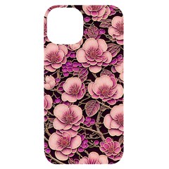 Plum Blossom Blossom Iphone 14 Black Uv Print Case by Grandong