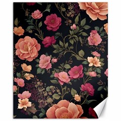 Flower Pattern Canvas 11  X 14  by Grandong