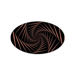 Wave Curve Abstract Art Backdrop Sticker (oval) by Grandong