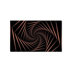 Wave Curve Abstract Art Backdrop Sticker (rectangular) by Grandong