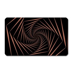 Wave Curve Abstract Art Backdrop Magnet (rectangular) by Grandong