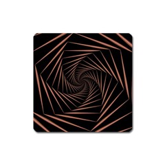 Wave Curve Abstract Art Backdrop Square Magnet by Grandong