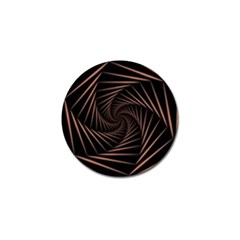 Wave Curve Abstract Art Backdrop Golf Ball Marker by Grandong