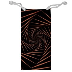 Wave Curve Abstract Art Backdrop Jewelry Bag by Grandong