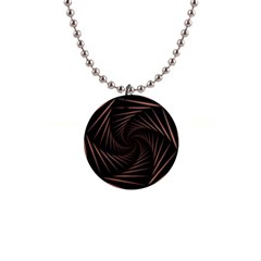 Wave Curve Abstract Art Backdrop 1  Button Necklace by Grandong