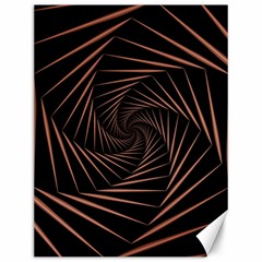 Wave Curve Abstract Art Backdrop Canvas 12  X 16  by Grandong