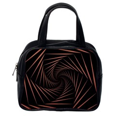 Wave Curve Abstract Art Backdrop Classic Handbag (one Side) by Grandong