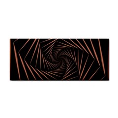 Wave Curve Abstract Art Backdrop Hand Towel by Grandong