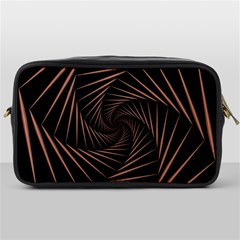 Wave Curve Abstract Art Backdrop Toiletries Bag (one Side) by Grandong