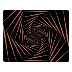 Wave Curve Abstract Art Backdrop Two Sides Premium Plush Fleece Blanket (large) by Grandong