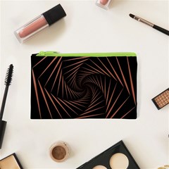 Wave Curve Abstract Art Backdrop Cosmetic Bag (xs) by Grandong