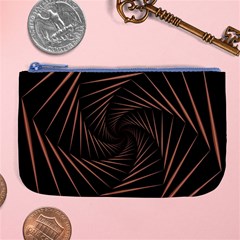 Wave Curve Abstract Art Backdrop Large Coin Purse by Grandong