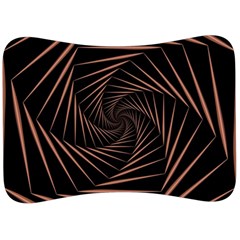 Wave Curve Abstract Art Backdrop Velour Seat Head Rest Cushion by Grandong