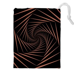 Wave Curve Abstract Art Backdrop Drawstring Pouch (4xl) by Grandong