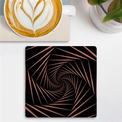 Wave Curve Abstract Art Backdrop Uv Print Square Tile Coaster  by Grandong