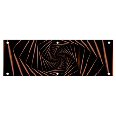 Wave Curve Abstract Art Backdrop Banner And Sign 6  X 2  by Grandong