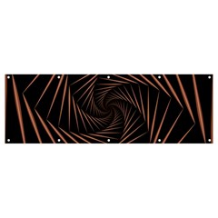 Wave Curve Abstract Art Backdrop Banner And Sign 12  X 4  by Grandong