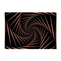 Wave Curve Abstract Art Backdrop Crystal Sticker (a4) by Grandong