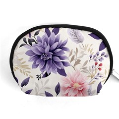 Flowers Pattern Floral Accessory Pouch (medium) by Grandong