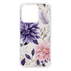 Flowers Pattern Floral Iphone 14 Pro Tpu Uv Print Case by Grandong