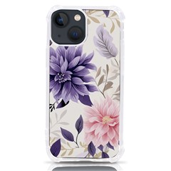 Flowers Pattern Floral Iphone 13 Mini Tpu Uv Print Case by Grandong