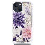 Flowers Pattern Floral iPhone 13 mini TPU UV Print Case Front