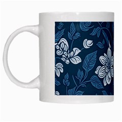 Pattern Flowers Design Nature White Mug by Grandong