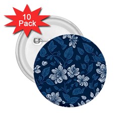 Pattern Flowers Design Nature 2 25  Buttons (10 Pack)  by Grandong