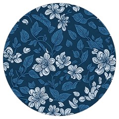 Pattern Flowers Design Nature Round Trivet