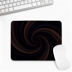 Wave Curves Abstract Art Backdrop Small Mousepad by Grandong