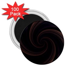 Wave Curves Abstract Art Backdrop 2 25  Magnets (100 Pack)  by Grandong