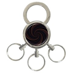 Wave Curves Abstract Art Backdrop 3-ring Key Chain by Grandong