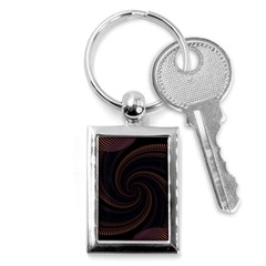 Wave Curves Abstract Art Backdrop Key Chain (rectangle) by Grandong