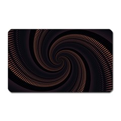 Wave Curves Abstract Art Backdrop Magnet (rectangular) by Grandong