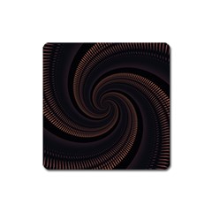 Wave Curves Abstract Art Backdrop Square Magnet by Grandong