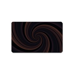 Wave Curves Abstract Art Backdrop Magnet (name Card) by Grandong