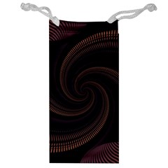 Wave Curves Abstract Art Backdrop Jewelry Bag by Grandong