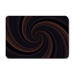 Wave Curves Abstract Art Backdrop Small Doormat by Grandong