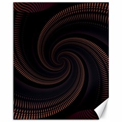 Wave Curves Abstract Art Backdrop Canvas 11  X 14  by Grandong